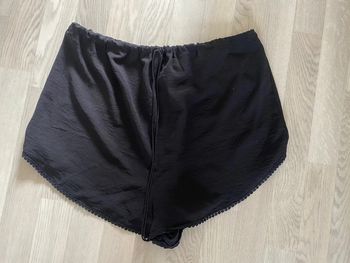 Short de maternité noir coton