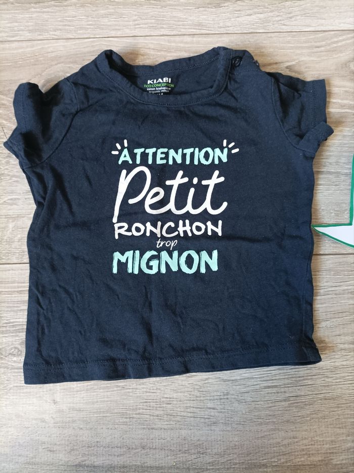 Tee-shirt ronchon 6 mois