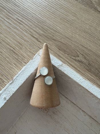 Bague argentée acier inoxydable