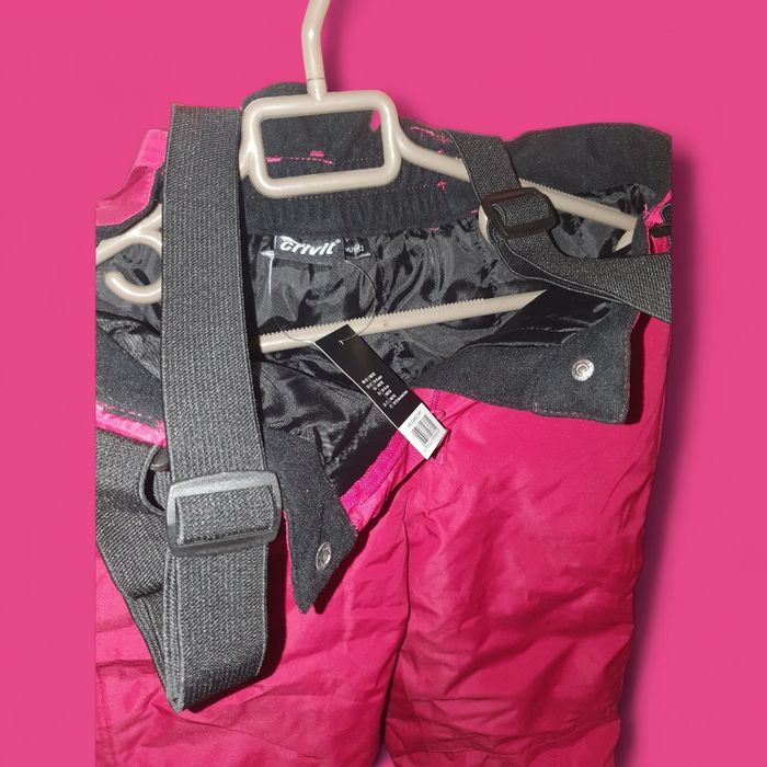 Pantalon ski bretelle rose neuf - photo numéro 2