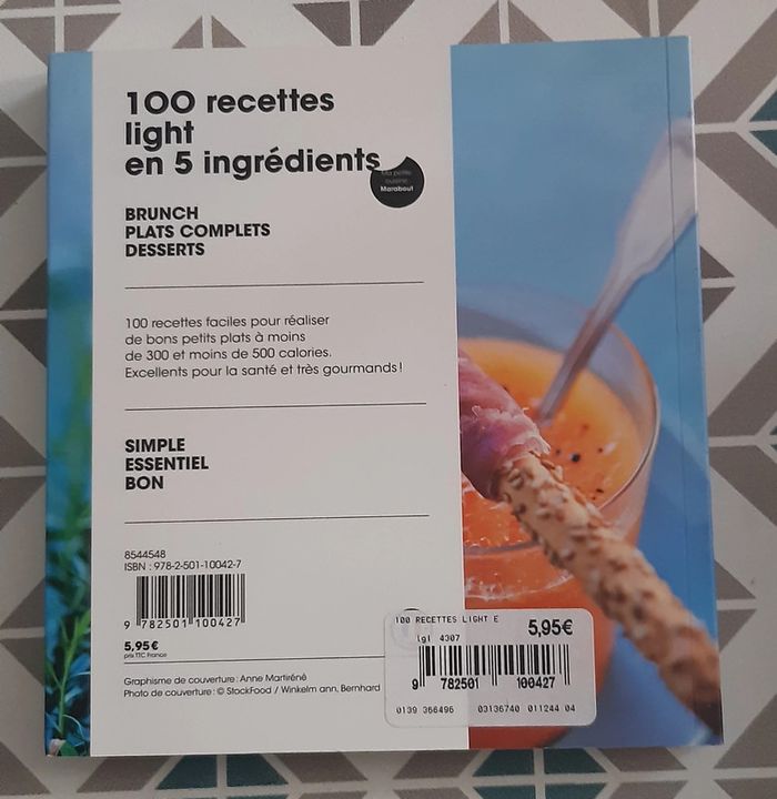 Livre 100 recettes Light en 5 ingrédients - photo numéro 2
