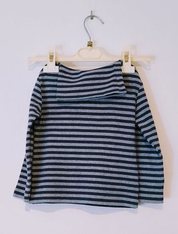 Sous-pull gris et noir Cyrillus pour une fille de 4 ans