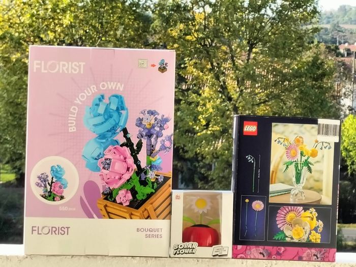 Lego le bouquet ensoleillé wizz toys rose et mini plante solaire fleur dansante - photo numéro 3