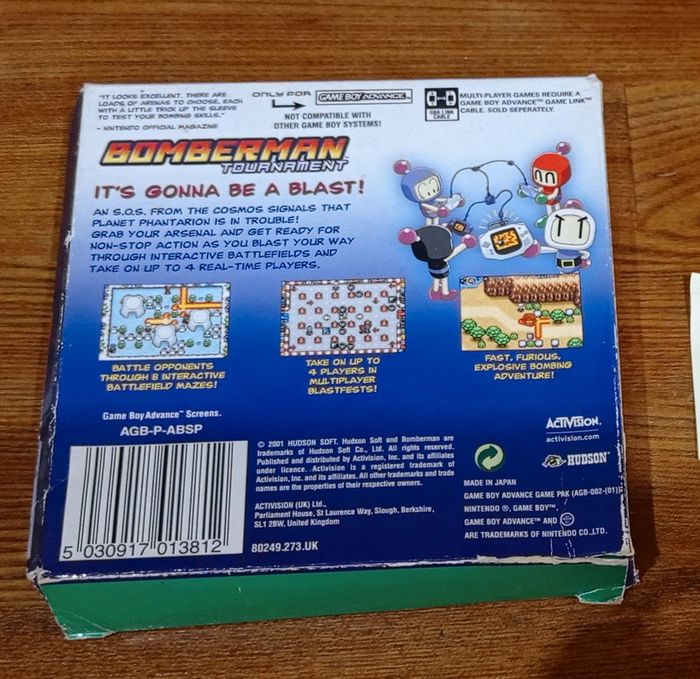 Rare 😍 Nintendo game boy advance Bomberman complet - photo numéro 3