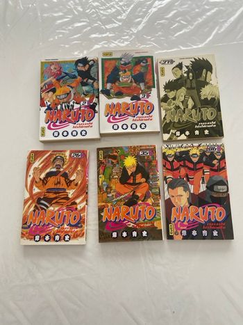 Lot de 6 Mangas NARUTO