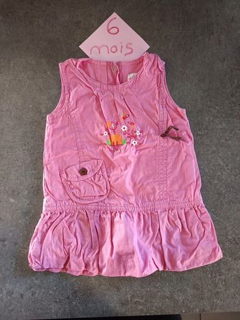 Robe rose 6 mois