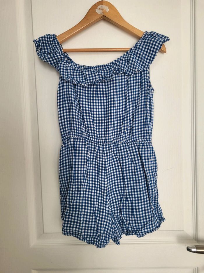 Combishort imprimé vichy H&m 10 ans - photo numéro 3