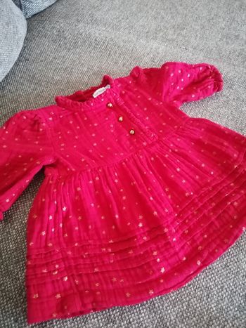 Robe fillette vert baudet