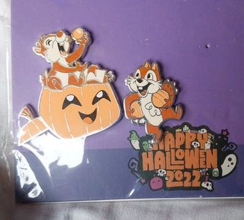 Pins Disney halloween tic et tac, chip n dale