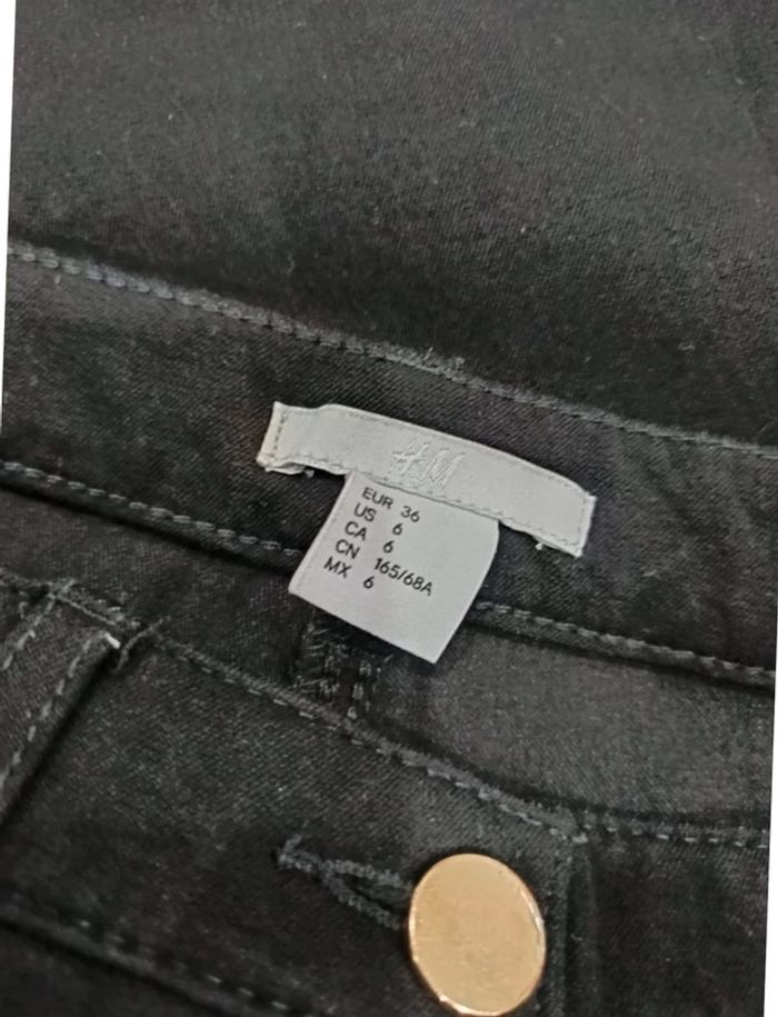 Jean noir H&M taille 36 - photo numéro 6