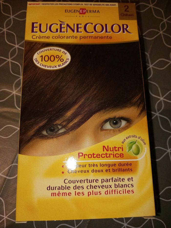 🥰 Crème colorante cheveux Chatain Eugène Color - photo numéro 2