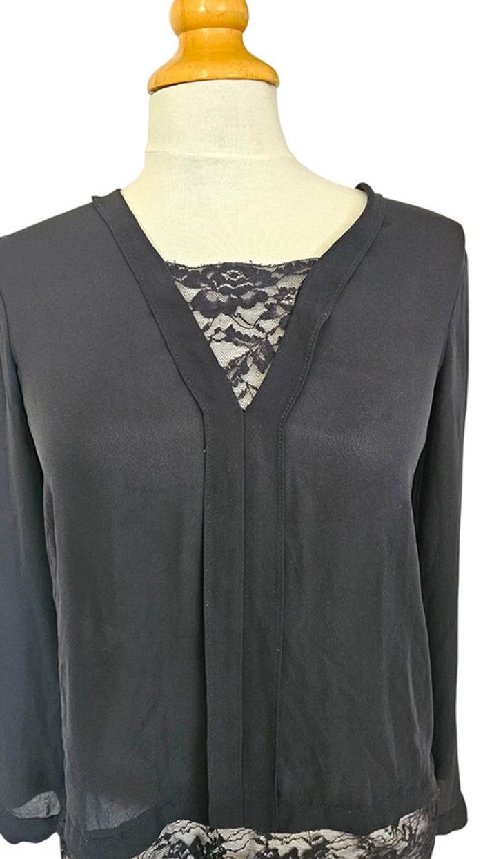chemise Zara noir taille Xs - photo numéro 3