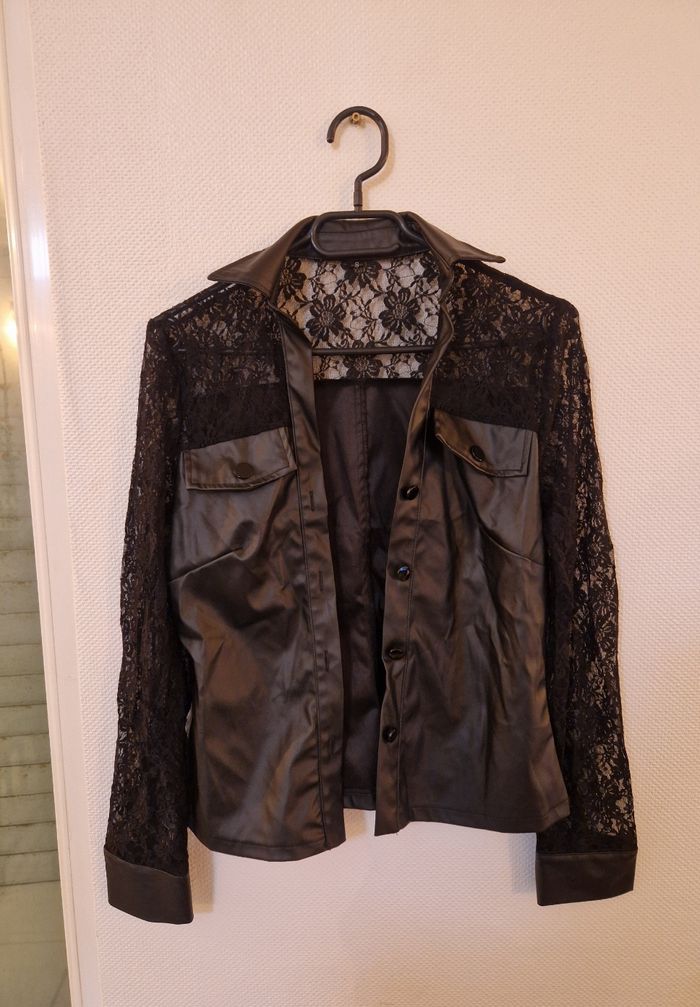 Chemise dentelle noire - photo numéro 2