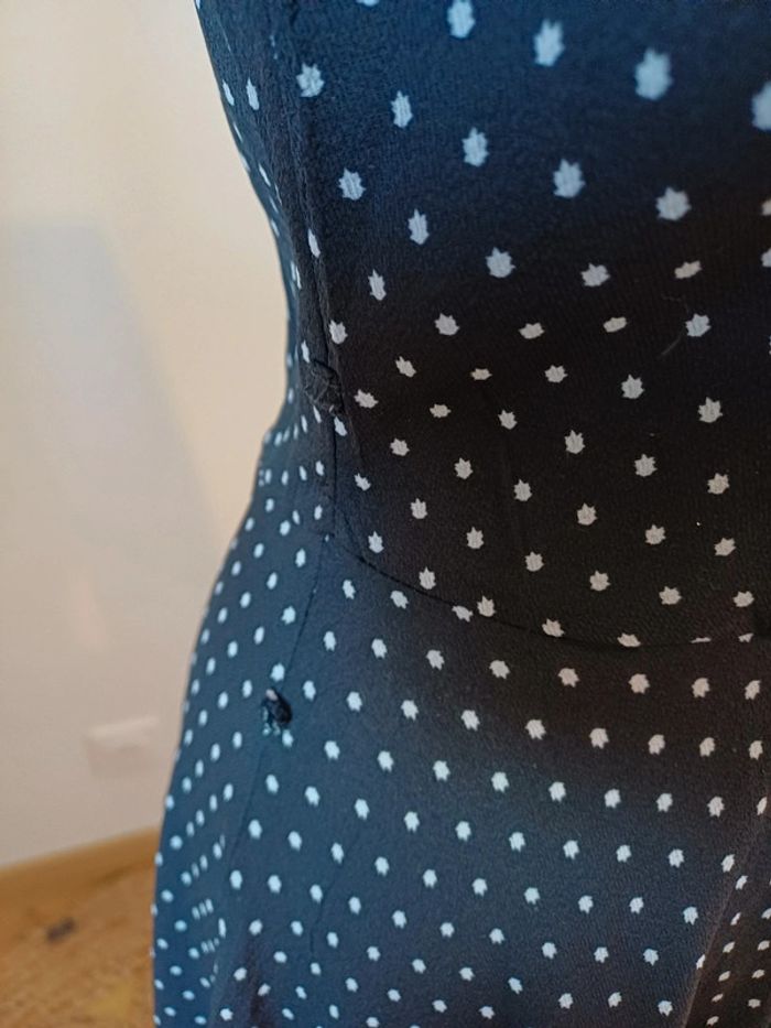 Robe noire légère à motifs Unique 21 taille S 36 - photo numéro 5