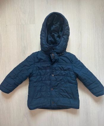 Doudoune doublée Sherpa bleu Marine