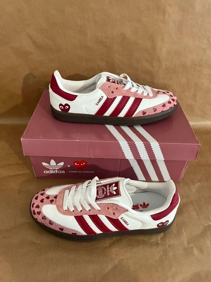Adidas Samba X Comme Des Garçons Rose Taille 39 - photo numéro 2