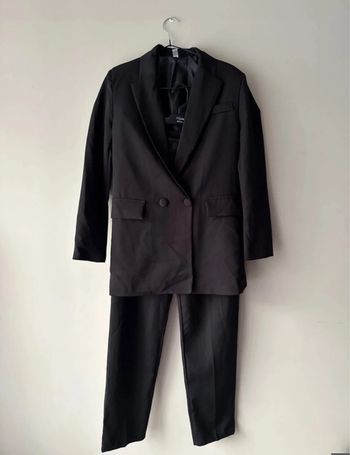 👚👖Ensemble blazer + pantalon noir femme - taille unique new collection- neuf