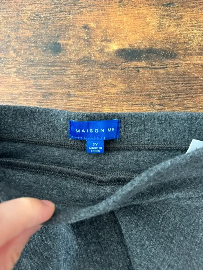 Legging en laine gris avec jupe intégrée - photo numéro 3