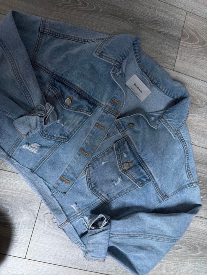 Veste en jean stradivarius - photo numéro 8