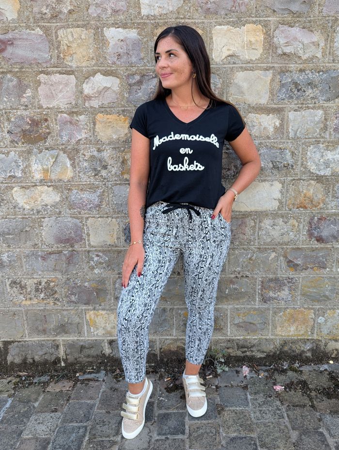 Jogging stretch Mazères serpent noir/blanc
TU - photo numéro 2