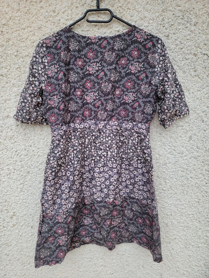 Robe d'été fleurie imprimée à motif grunge vintage ethnique - photo numéro 3