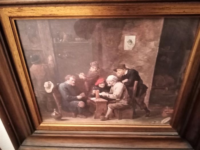 2 petits tableaux "scènes d'antan" - photo numéro 2