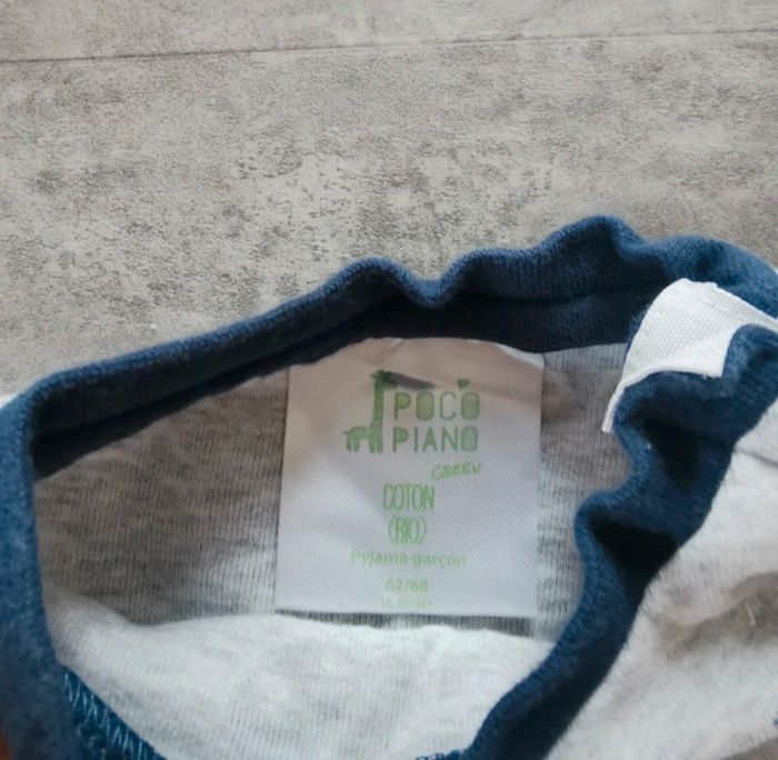 Pyjama fin deux pièces bébé 3/6 mois - photo numéro 2