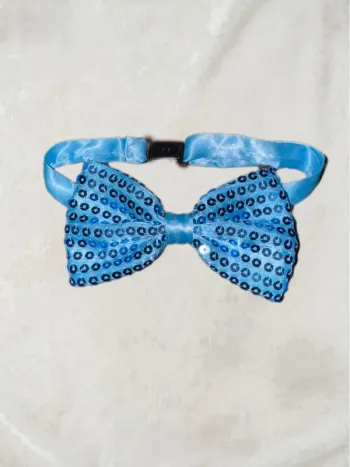 🌷Noeud papillon à paillette bleu pour enfant 🌷