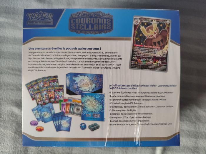 ETB cartes Pokémon Couronne Stellaire EV7 coffret boosters - photo numéro 2