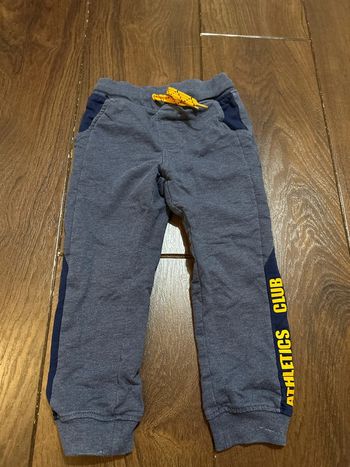 pantalon jogging en coton bleu sergent major 2 ans