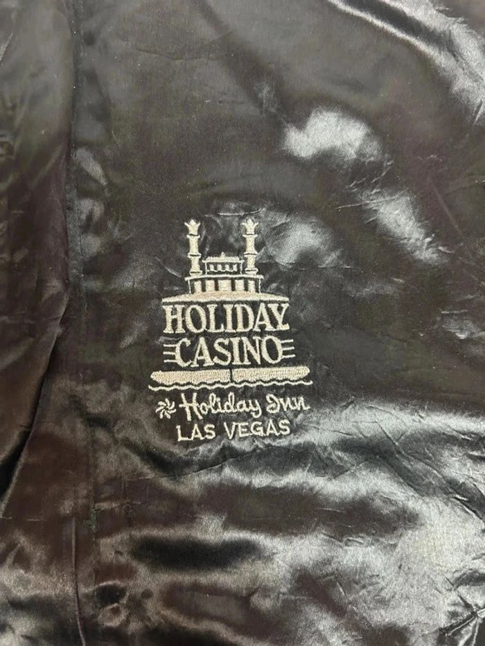 Veste Satin Vintage Holiday Casino Las Vegas - P’zazz Los Angeles - Taille L - photo numéro 4