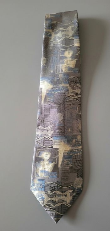 Cravate gris/beige