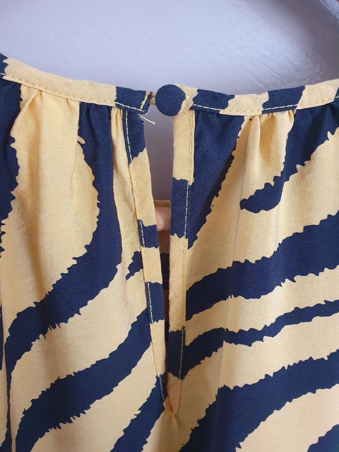 Robe tigrée jaune H&M T. S - photo numéro 3