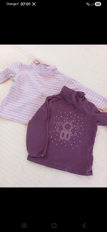 Lot de 2 ss pulls taille 12 mois