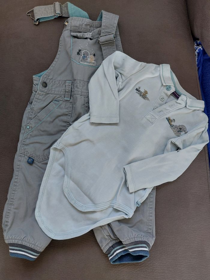 Lot de 2 salopettes et bodies - photo numéro 2