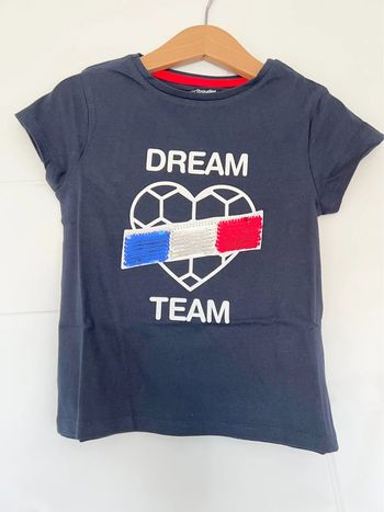 Tee-shirts Vertbaudet marine en 5ans NEUF
