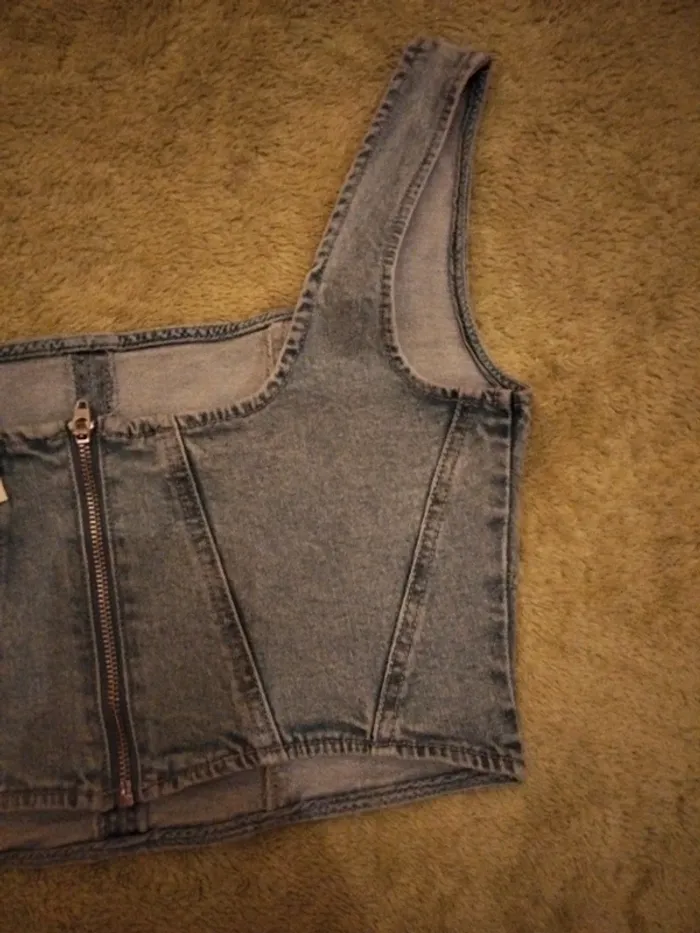 Top Denim Calliope taille L - photo numéro 5