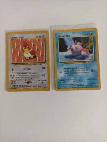 Lot 2 cartes Pokémon Néo révélation