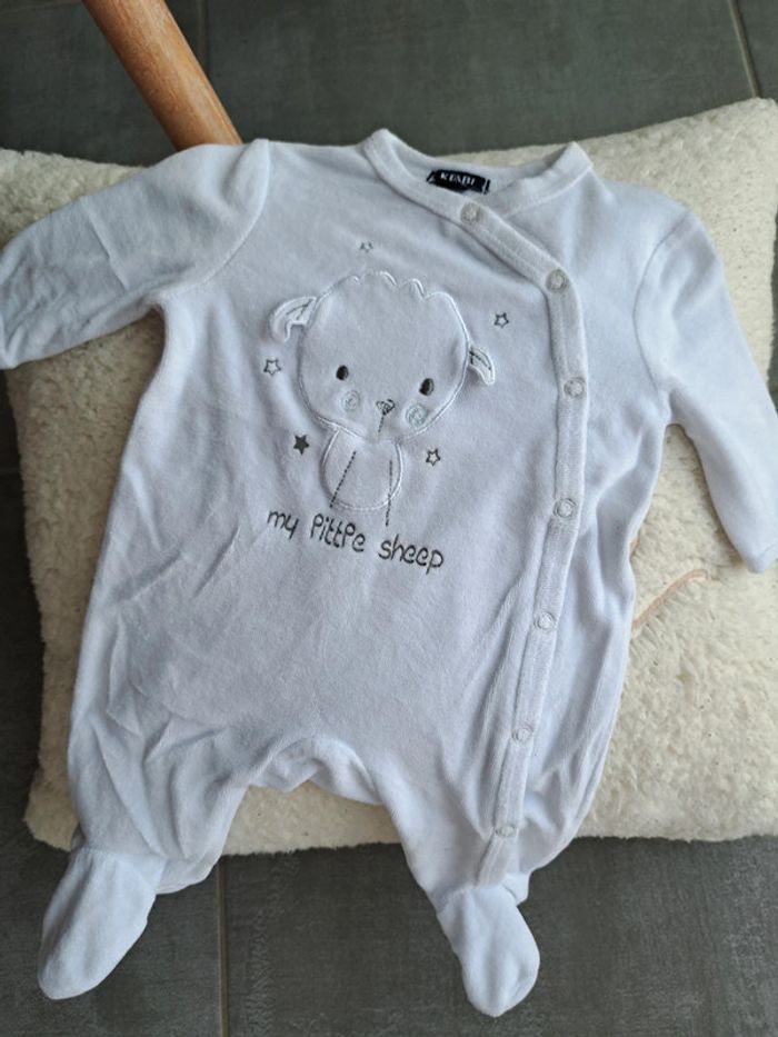 Pyjama blanc mouton