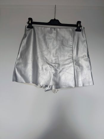 Short argenté effet cuir Oraije Paris – taille 40 (L) Bon état général