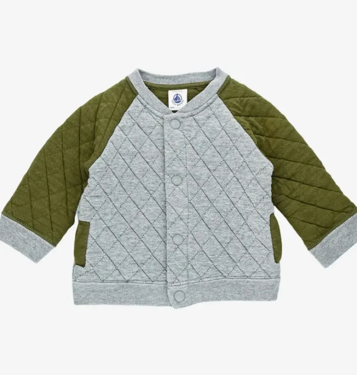 Cardigan 6 mois en molleton Petit Bateau