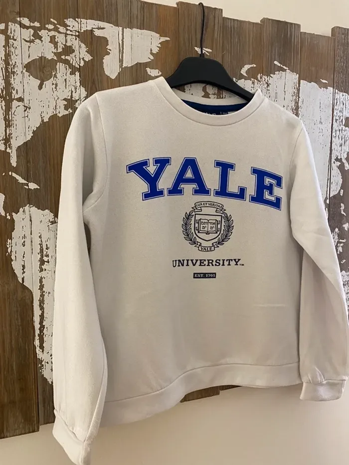 sweat Vertbaudet Yale University - Taille 12 ans - photo numéro 2