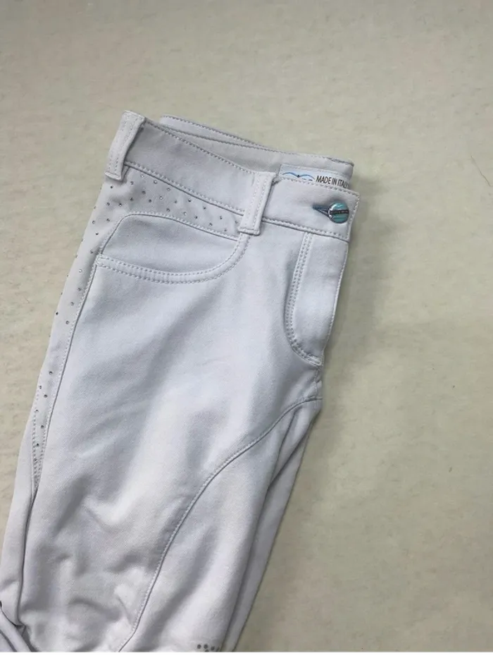 Pantalon concours Animo Italia I38 D-32 Blanc Très Bon État - photo numéro 3