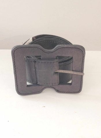 Ceinture large noire femme 90 cm