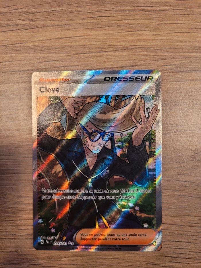 Vends carte pokemon clove 227/091 destinées de paldea