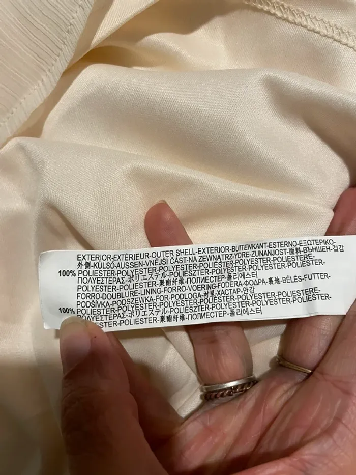 Robe Zara bohème/estivale taille L - beige/crème - photo numéro 10