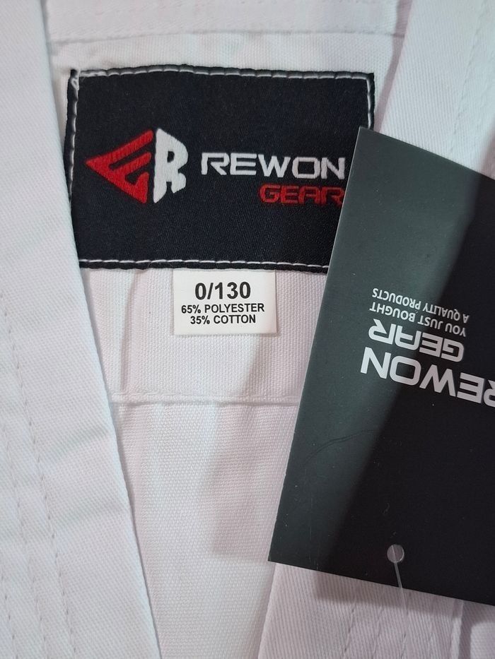 Combinaison karaté entraînement sport enfant garçon fille coton blanc - photo numéro 2