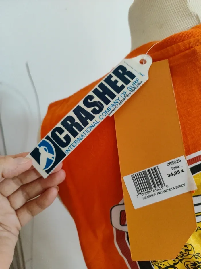 Débardeur homme neuf orange M Crasher - photo numéro 5