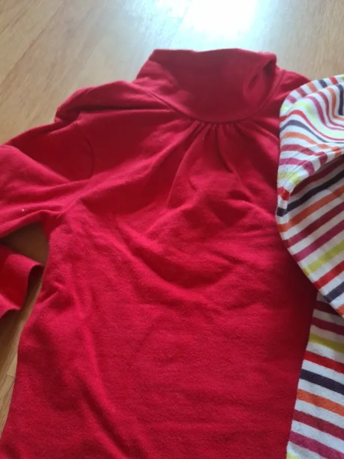 Lot de 2 tee shirts col roulé - photo numéro 2