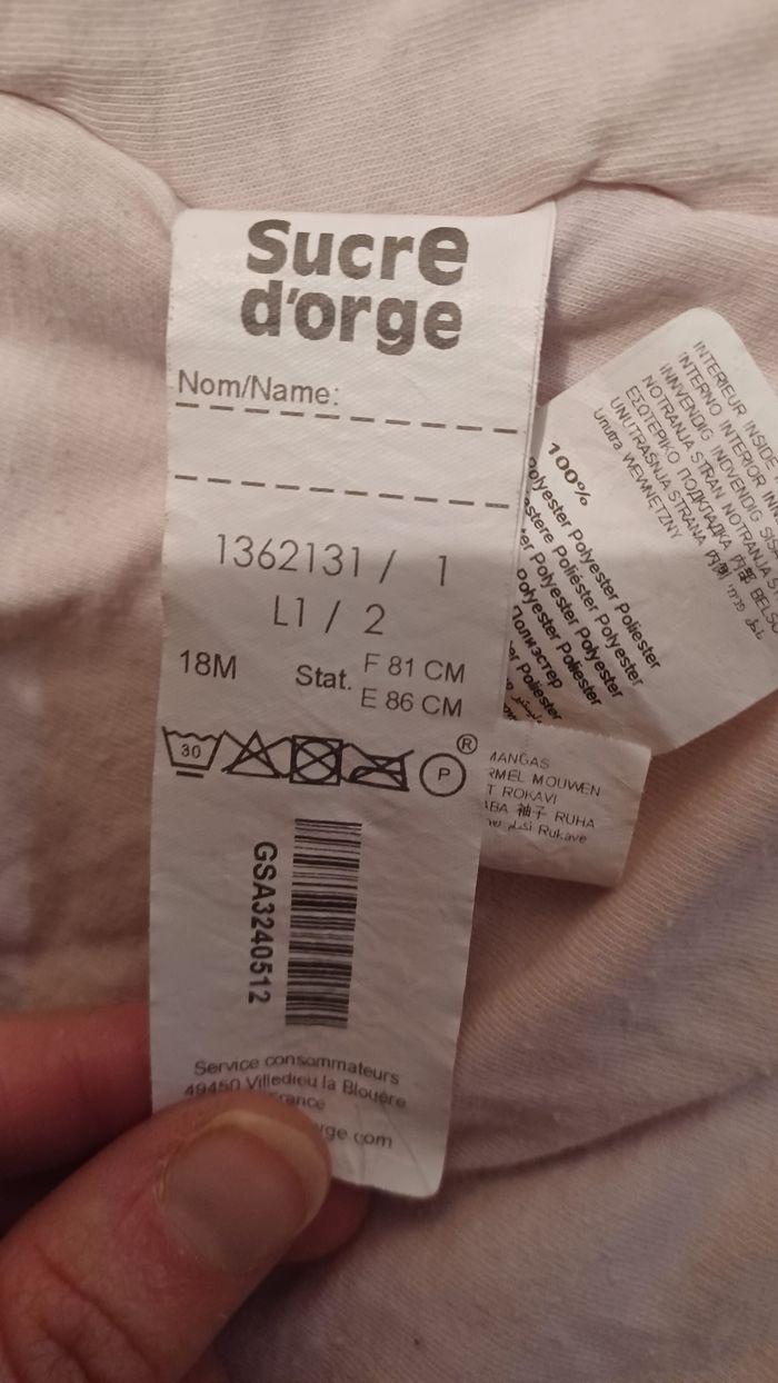 Manteau fille sucre d'orge 18 mois - photo numéro 4